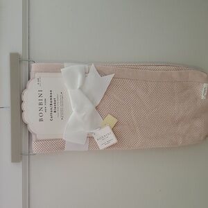 Bonbini New York Cotton Bamboo Baby Blanket in Pink 0-6 Months